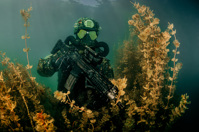 Underwater Photo Shooting with 72nd Special Forces Brigade of the Serbian Army – Belgrade / Serbia