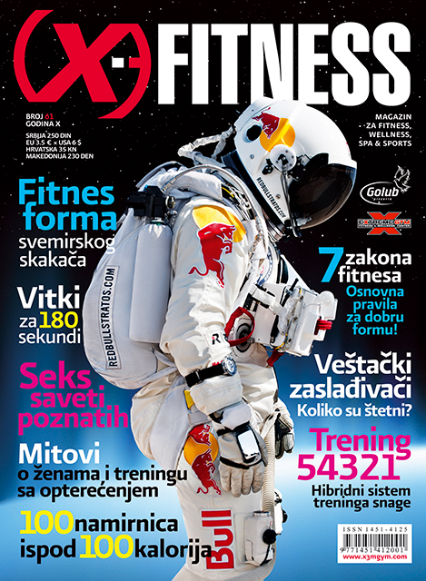 Cover Page and Full Article for X-fitness Magazine - Belgrade / Serbia