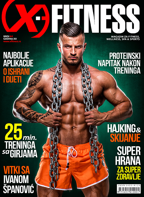 Cover Page for X-fitness Magazine - Belgrade / Serbia