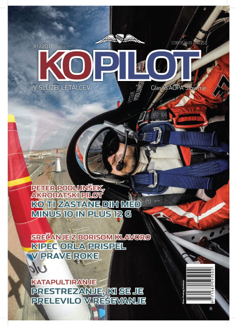 Cover Page for Slovenian Magazine Kopilot