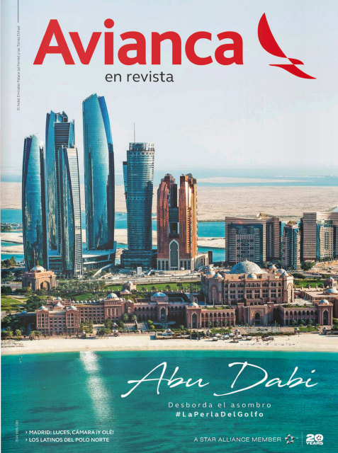 Cover Page for Avianca en Revista Magazine