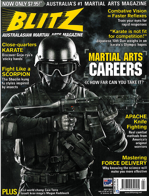 Cover Page for Blitz Martial Arts Magazine