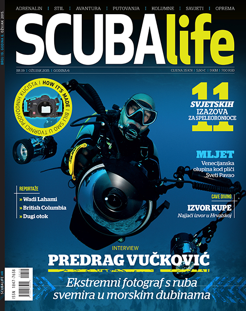 Cover Page and Big Interview for Scuba Life Magazine