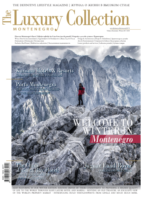 Cover Page for the Luxury Collection Montenegro Magazine