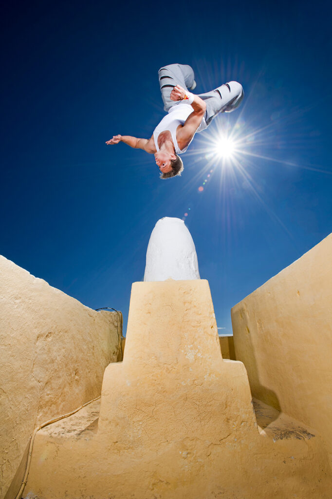 Photshooting with Ryan Doyle, one of the Best Parkour Athlete’s in the World - Santorini / Greece