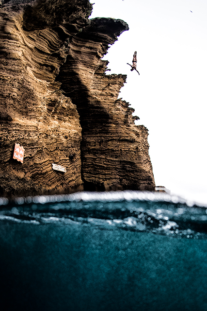 Photoshooting Red Bull Cliff Diving Series in Sao Miguel - Azores / Portugal