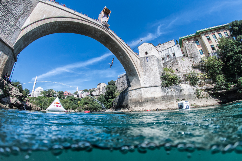 Old Bridge Welcomes the World's Best Cliff Divers - Mostar / Bosnia And Herzegovina