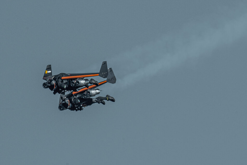 Jetman pilots Fred Fugen and Vince Ferret - China