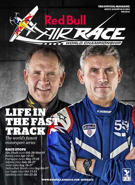 Red Bull Air Race Official Magazine Cover Page