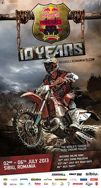 The World's Toughest Hard Enduro Rally - the Picture of Jonny Walker on the Official Red Bull Romaniacs Poster