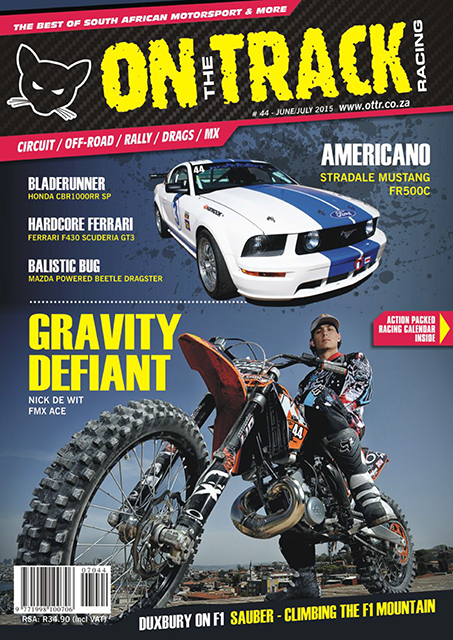 Cover Page for on the Track Racing Magazine – Predrag Vučković
