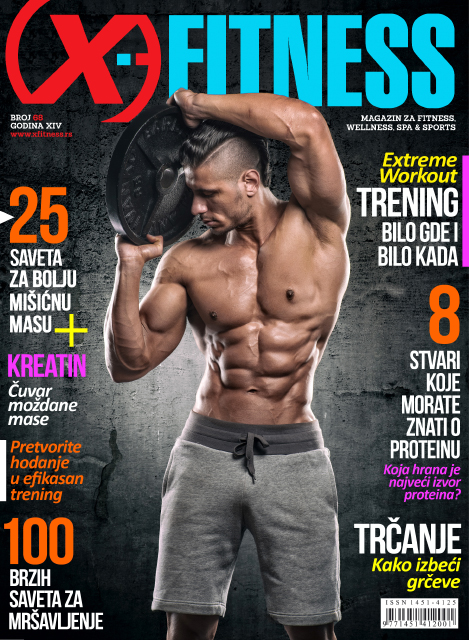 Cover Page for X-fitness Magazine - Belgrade / Serbia