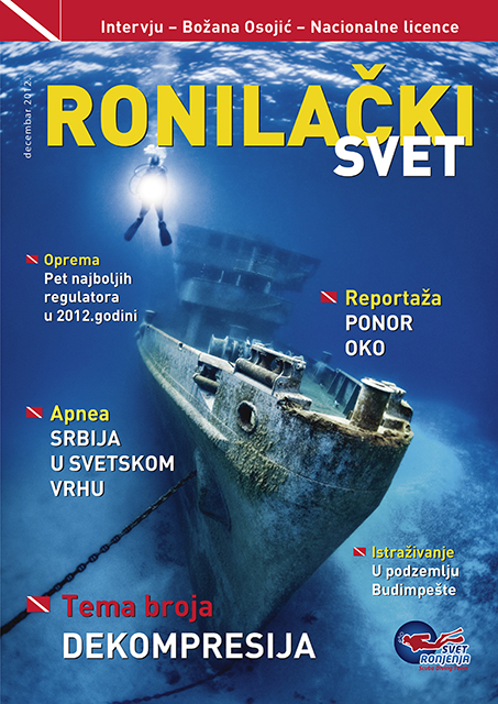 Cover Page for Underwater Magazine Ronilacki Svet