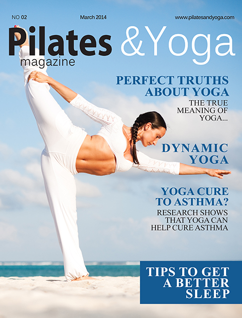 Cover Page for Pilates & Yoga Magazine