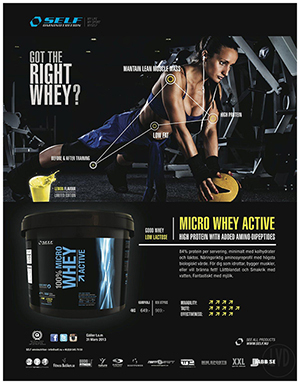 Advertising Picture for "Self Omninutrition" Sports Supplement Company