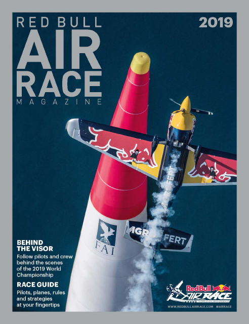 Cover Page for Red Bull Air Race Official Magazine