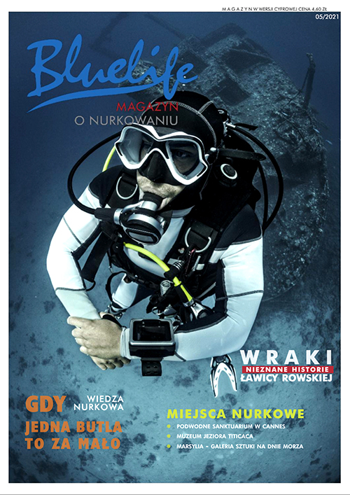 Cover Page Blue Life Scuba Diving Magazine