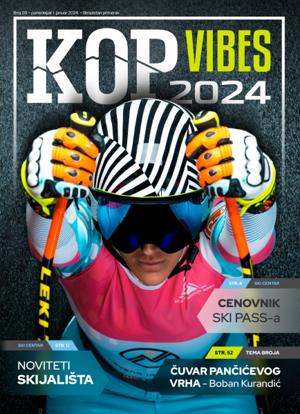 Cover page for KOP VIBES Magazine with Nevena Ignjatovic