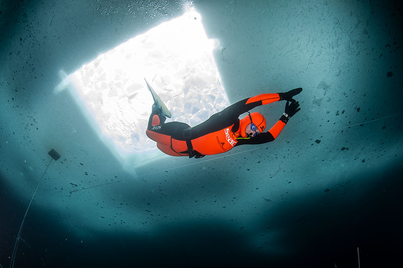 Breaking Free Dive Record Under Ice with Valentina Cafolla – Lago Di Anterselva / Italy